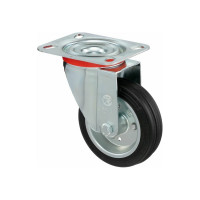 Колесо с вращающейся опорой и пластиной крепления (100 мм; 80 кг) Tellure rota 535102