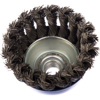 Кордщетка чашеобразная витая (75 мм; М14) ПРАКТИКА 032-461