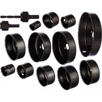 Набор HCS коронок 12 шт + 2 адаптера ПРАКТИКА 773-279