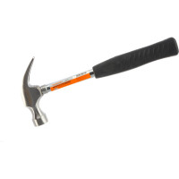 Молоток-гвоздодер SANTOOL с обрезиненной ручкой 450 гр 030802