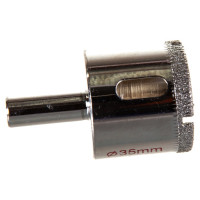 Коронка алмазная по стеклу и керамике (35 мм) ПРАКТИКА 777-314