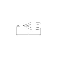 Удлиненные прецизионные плоскогубцы TOPEX 130 мм 32D726