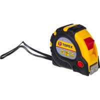 Рулетка TOPEX стальная лента 10 м x 32 мм магнит 2 кнопки паузы 27C340