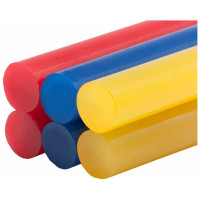 Клей для клеевого пистолета цветной (6 шт; 11х100 мм; 3 цвета) ПРАКТИКА 641-688