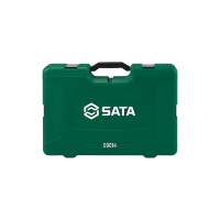 Набор ключей и торцевых головок метрических и дюймовых из 124 пр. SATA под воротки 1/4, 3/8 и 1/2 дюйма S 09014