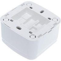 Одноклавишный выключатель с подсветкой, белый UNIVersal Электра 0019