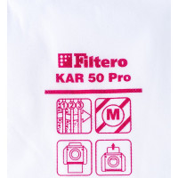 Мешки для пылесоса Karcher, Bosch, Dewalt, Festool, Flex, Hilti, Milwaukee, Nilfisk, Sparky, Thomas, Tmb, Корвет трехслойные синтетические Filtero KAR 50 Pro 70л 2шт 05608