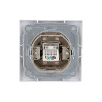 Компьтерная розетка, белая UNIVersal Севиль C0051