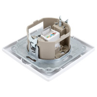 Компьтерная розетка, белая UNIVersal Севиль C0051