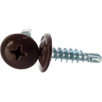 Саморез ПШC КРЕП-КОМП сверло 4,2х16 RAL8017 1000шт пшс168017