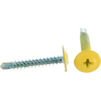 Саморез ПШC КРЕП-КОМП сверло 4,2х25 RAL1018 500шт пшс251018