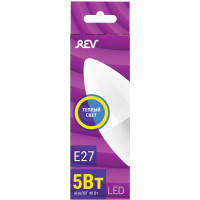 Светодиодная лампа LED С37 E27 5Вт 2700K REV FROST 32273 3
