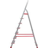 Профессиональная стремянка Новая Высота 7 ступеней с шириной 130 мм, Max нагр. 225 кг, 2К башмаки, 5110107