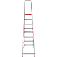 Профессиональная стремянка Новая Высота 8 ступеней с шириной 130 мм, 2К башмаки, Max нагр. 250 кг, 5110108