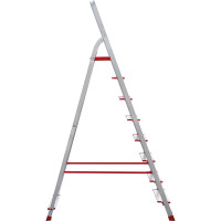 Профессиональная стремянка Новая Высота 8 ступеней с шириной 130 мм, 2К башмаки, Max нагр. 250 кг, 5110108