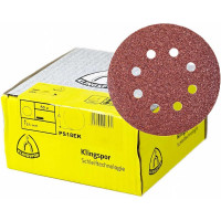 Самозацепляемый шлифовальный круг Klingspor PS18EK 125мм, P40, 8 отверстий 270284