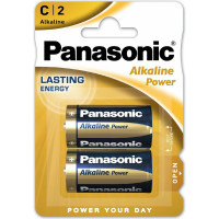 Щелочная батарейка LR14 C Alkaline 1.5В бл/2 Panasonic 5410853039242