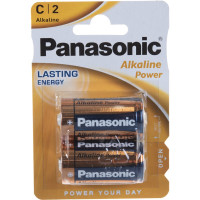 Щелочная батарейка LR14 C Alkaline 1.5В бл/2 Panasonic 5410853039242