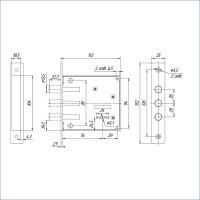 Замок МЕТТЭМ ЗВ8 842.0.0 5 ключей 20648