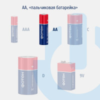 Пальчиковые батарейки ФОТОН АА LR6 КP4 22445