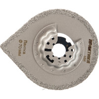 Насадка для МФИ по плитке и дереву (70 мм) ПРАКТИКА 240-324