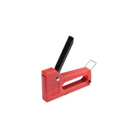 Степлер строительный мебельный в комплексе скобы 100 шт Kroft 4-8мм 202030