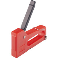 Степлер строительный мебельный в комплексе скобы 100 шт Kroft 4-8мм 202030