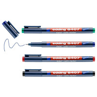 Набор маркеров EDDING  0.3мм /для маркировки кабелей/ набор:черный,красный,зеленый,синий E-8407#4S