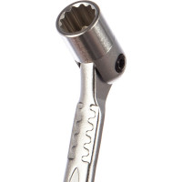 Торцевой прямой шарнирный ключ 8х10мм, 184мм JTC-3934