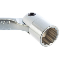 Торцевой прямой шарнирный ключ 16х17мм, 254мм JTC-3942