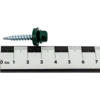 Кровельный саморез Daxmer 4,8x29 RAL 6005 сверло №1, 250шт 00000305547