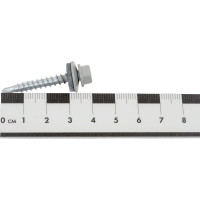 Кровельный саморез Daxmer 4,8x35 RAL 7004 сверло №1, 250 шт 00000303939