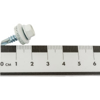 Кровельный саморез Daxmer 4,8x19 RAL 9003 сверло №2, 400шт 00000310433