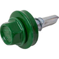 Кровельный саморез Daxmer 5,5x19 RAL 6002 сверло №3, 250 шт 00000304276