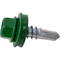 Кровельный саморез Daxmer 5,5x19 RAL 6002 сверло №3, 250 шт 00000304276