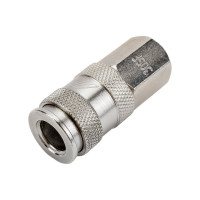 Соединитель JTC быстросъемный 3/8" внутр. резьба (европейский стандарт, тип БРС мама) JTC-D30SFA