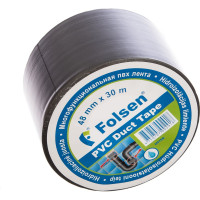 Гидроизоляционная PVC лента Folsen 48ммх30м серая 05156