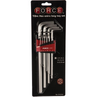 Набор шестигранных длинных ключей FORCE 10 предметов 5102XL