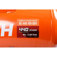 Масляный компрессор с ременным приводом Кратон AC-440-100-BDV 3 01 01 040