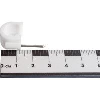 Скоба для кабеля, круглая А 12мм, 30шт - пакет Tech-Krep/Zitar 103652