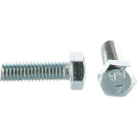 Болт DIN 933 с шестигранной головкой, оцинкованный М5х16, 100шт - коробка Tech-Krep 105196