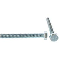 Болт DIN 933 с шестигранной головкой, оцинкованный М12х100, 8шт - коробка Tech-Krep 126525