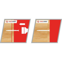 Ершеный оцинкованный гвоздь 90мм, 600г - коробка Tech-Krep 124602