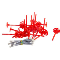 Дюбель для теплоизоляции с металлическим гвоздём с термоголовкой 10х140, 25шт - пакет Tech-Krep 124475