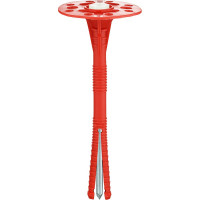 Дюбель для теплоизоляции с металлическим гвоздём с термоголовкой 10х140, 25шт - пакет Tech-Krep 124475