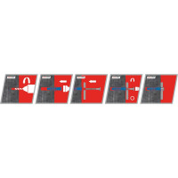 Распорный дюбель Чапай 8х40 шипы+усы, синие 500шт - пакет Tech-Krep 111148