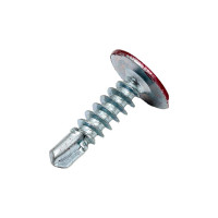 Саморез Tech-Krep/Zitar ШСММ сверло 4,2х16 темно-красный KP RAL 3005 20 шт, пакет 125492