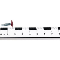 Саморез Tech-Krep/Zitar ШСММ сверло 4,2х16 темно-красный KP RAL 3005 20 шт, пакет 125492