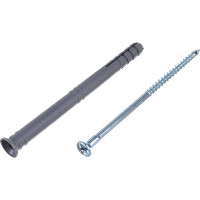 Дюбель-гвоздь 8х100 потайная манжета, полипропилен 100шт - коробка Tech-Krep SM-L 117983