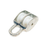 Двойной оцинкованный блок для троса, нейлоновый шкив 20мм 1шт - ярлык Tech-Krep 112729